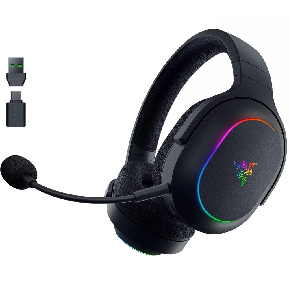 Razer Barracuda X Chroma Wireless Gaming Headset, 2.4 Ghz, Chroma RGB, Mic, 70 H
